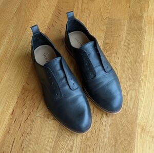 Lucky Brand Black Leather Oxford Shoes